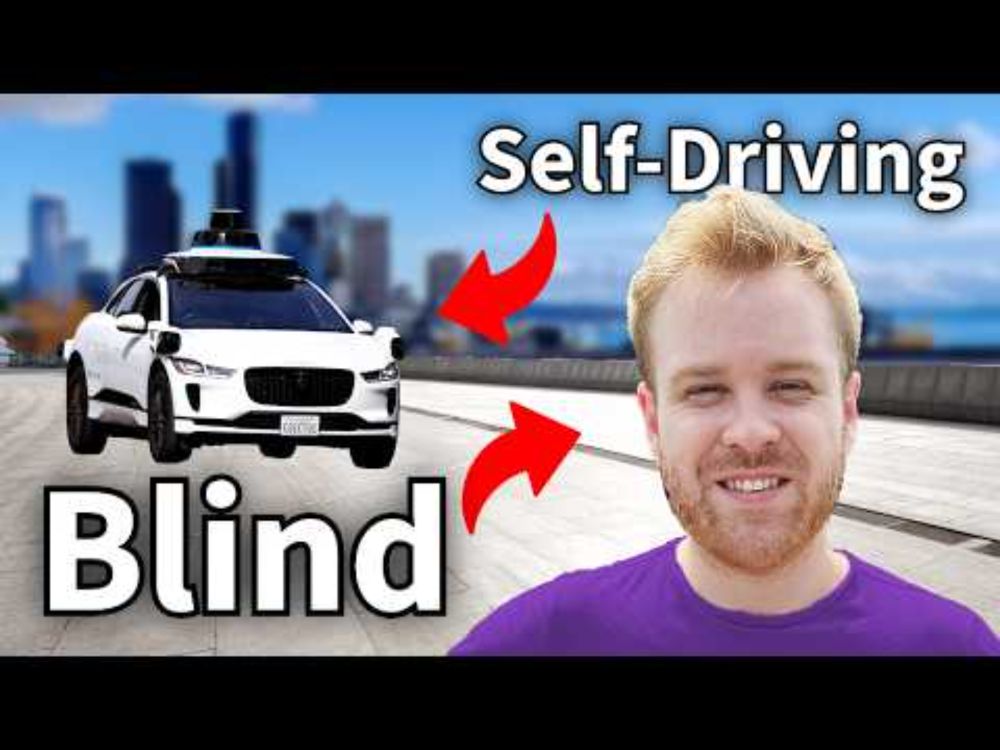 Blind Guy Rides a Self-Driving Car Alone (First Time)