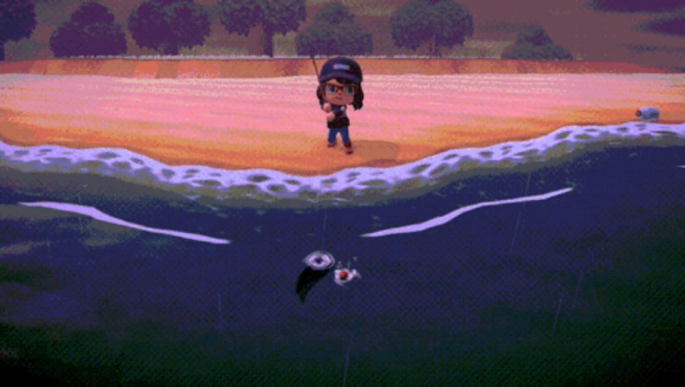 Animal Crossing Coelacanth GIF