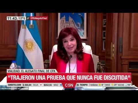 ALEGATO FINAL de CRISTINA FERNÁNDEZ de KIRCHNER por la CAUSA VIALIDAD