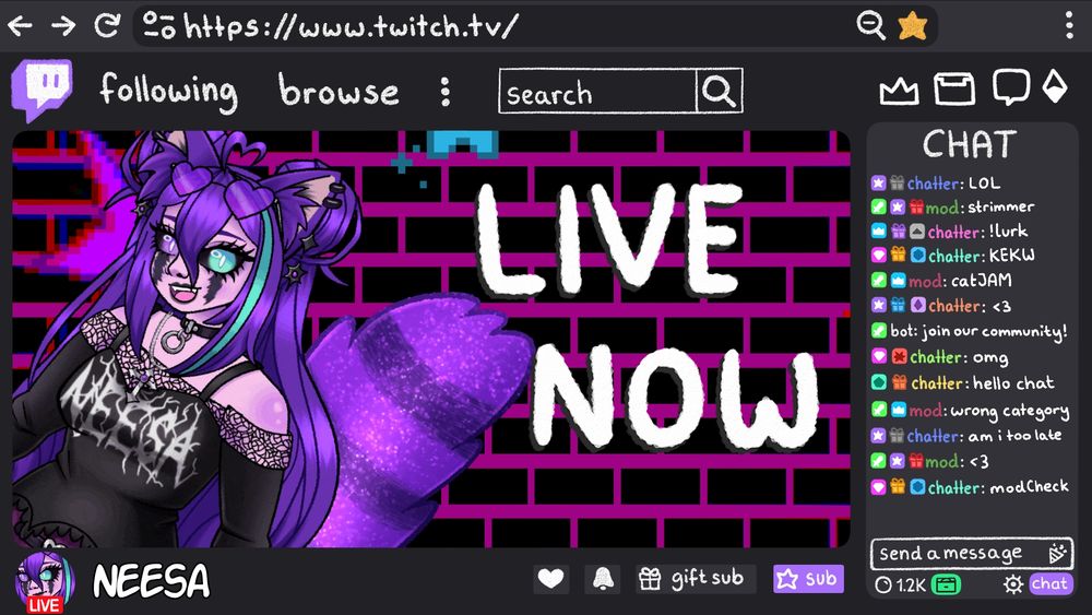 Neesa is live now