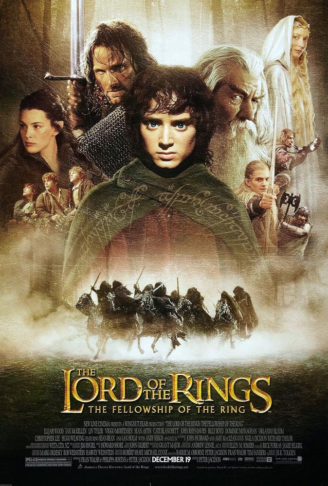 Film poster for The Lord of the Rings: The Fellowship of the Ring