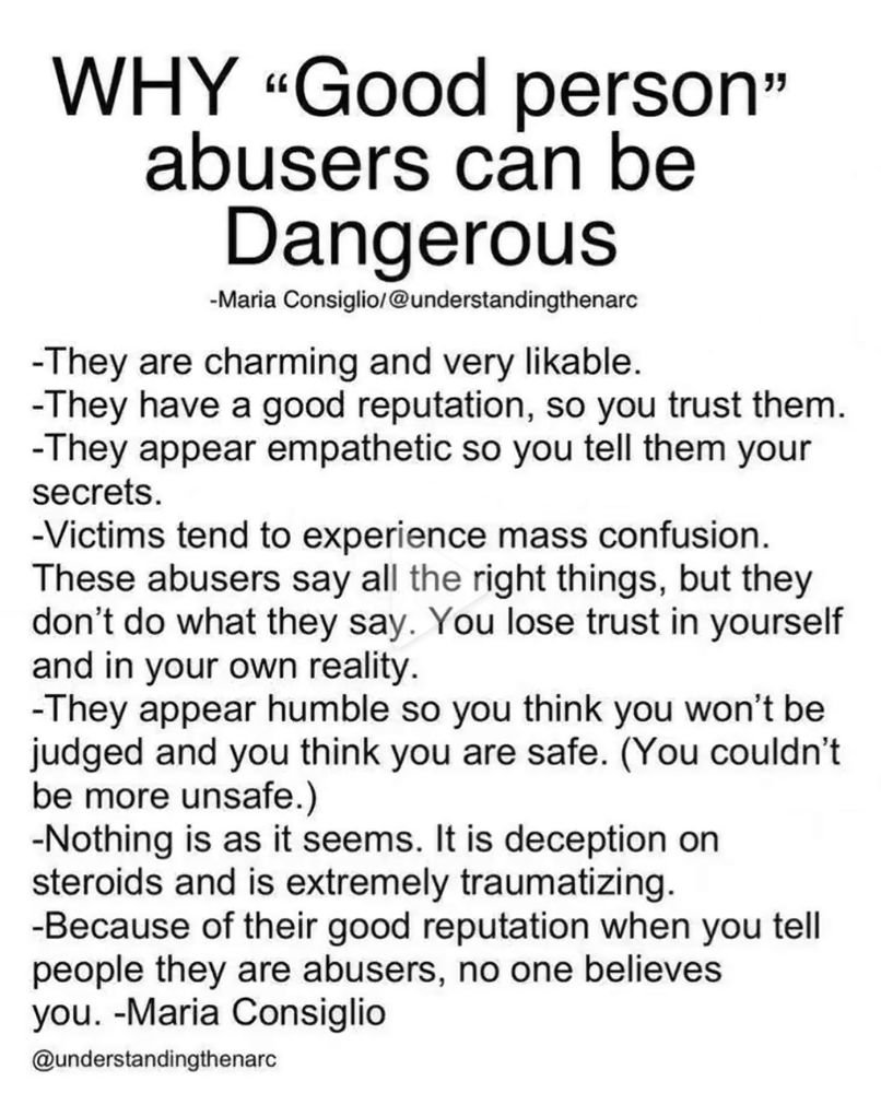 List of why nice guys who are really abusers are the most dangerous