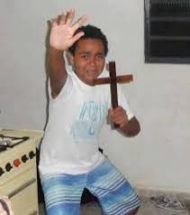 kid with crucifix meme, to ward off the evil of jarrod