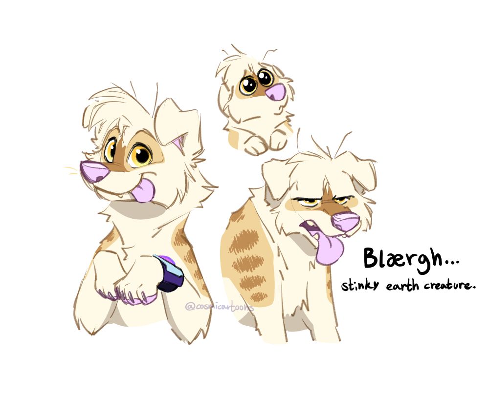 A totally normal dog and definitely not a space alien in disguise!