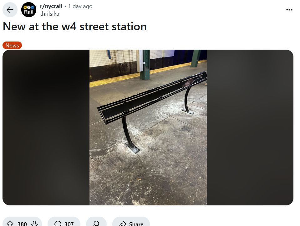 An image of the post from /r/nycrail where a user submitted this photo.