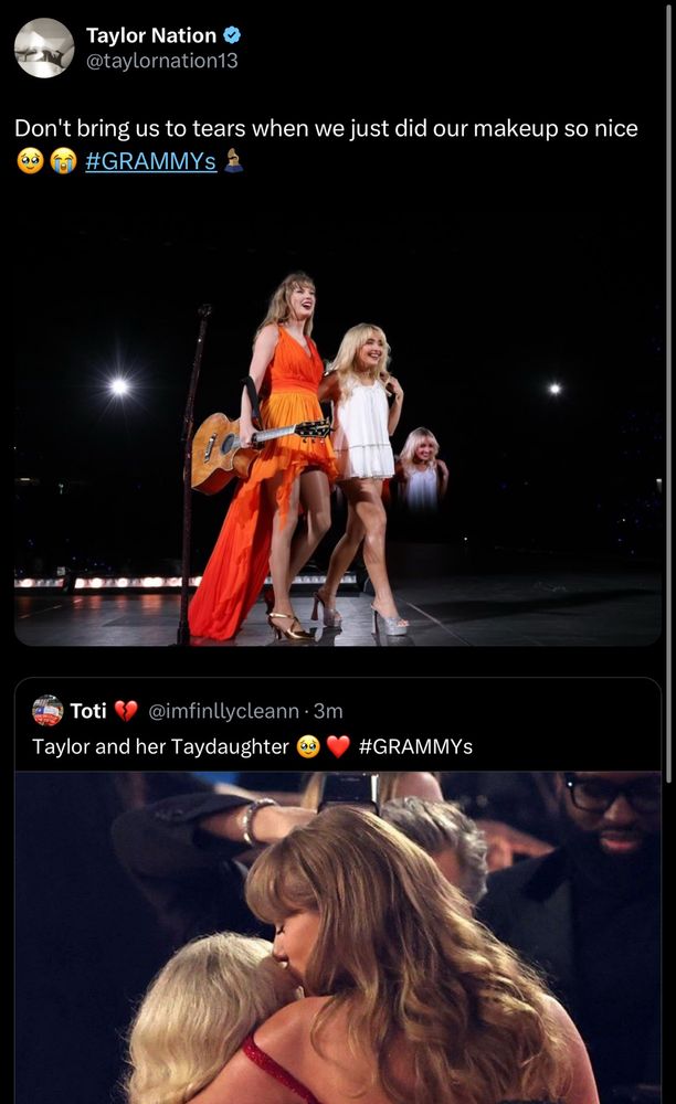 screenshot of taylor nation’s tweet from twitter 