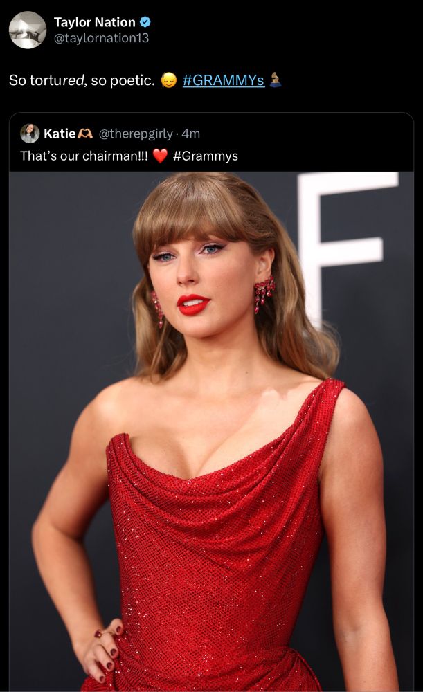 screen shot of taylor nation tweet from twitter 