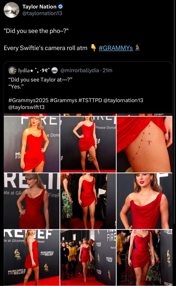 screen shot of taylor nation tweet from twitter 