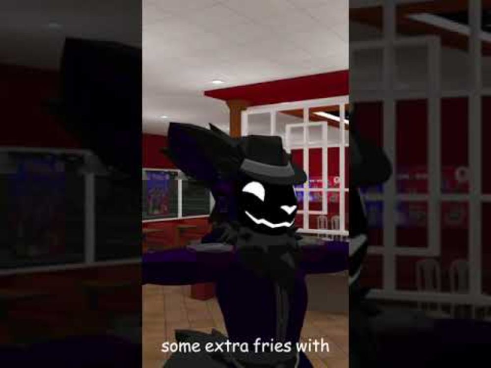 Protogen goes to Mcdonalds #protogen #furry #meme #vrchat