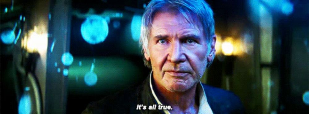 It Is All True Han Solo GIF