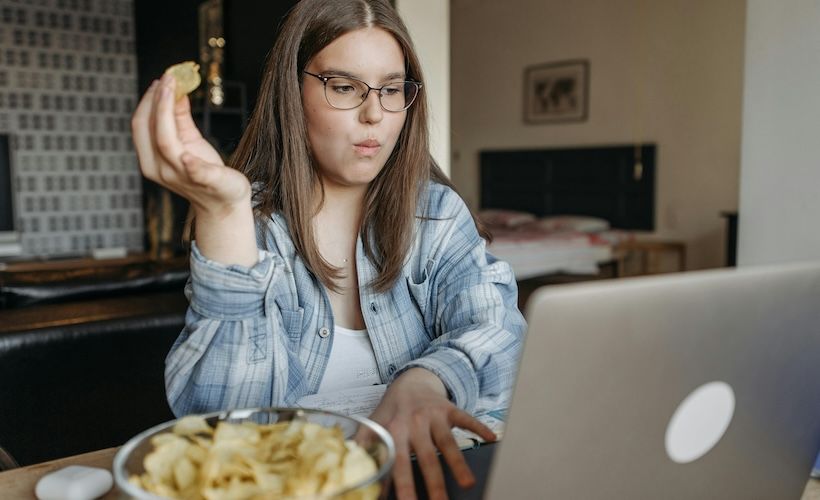 Woman Blasts Past Serving Size in First Two Bites