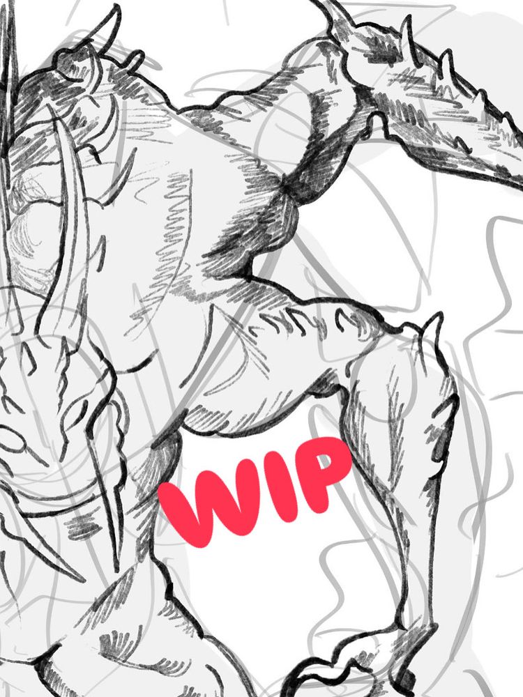 A detailed sketch of The Slayer from Baldur’s gate 3.