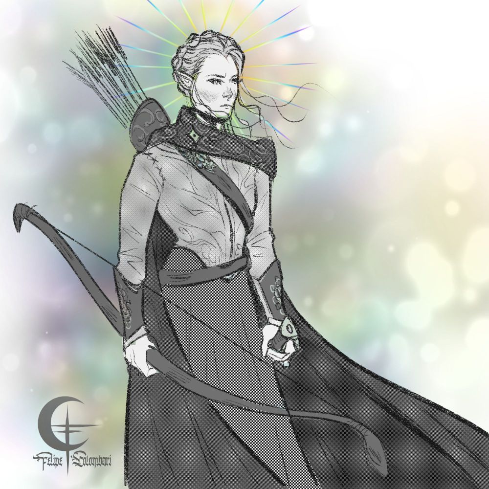 Comander Galadriel in rainbows