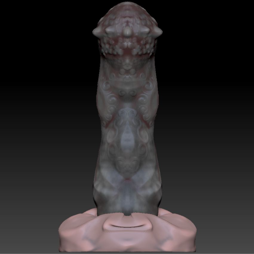 I stony dong featuring soft spikes a pebbled head and swirling patterns 