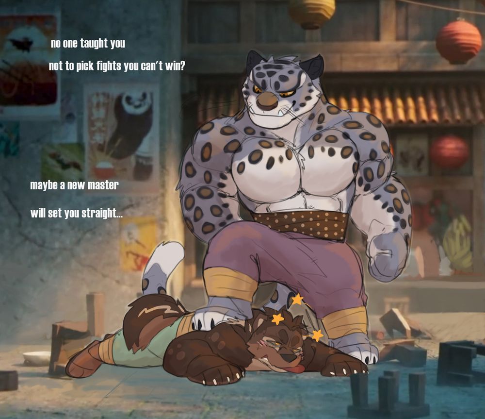 Higgsart
Higgs defeated and stepped on by Tai lung