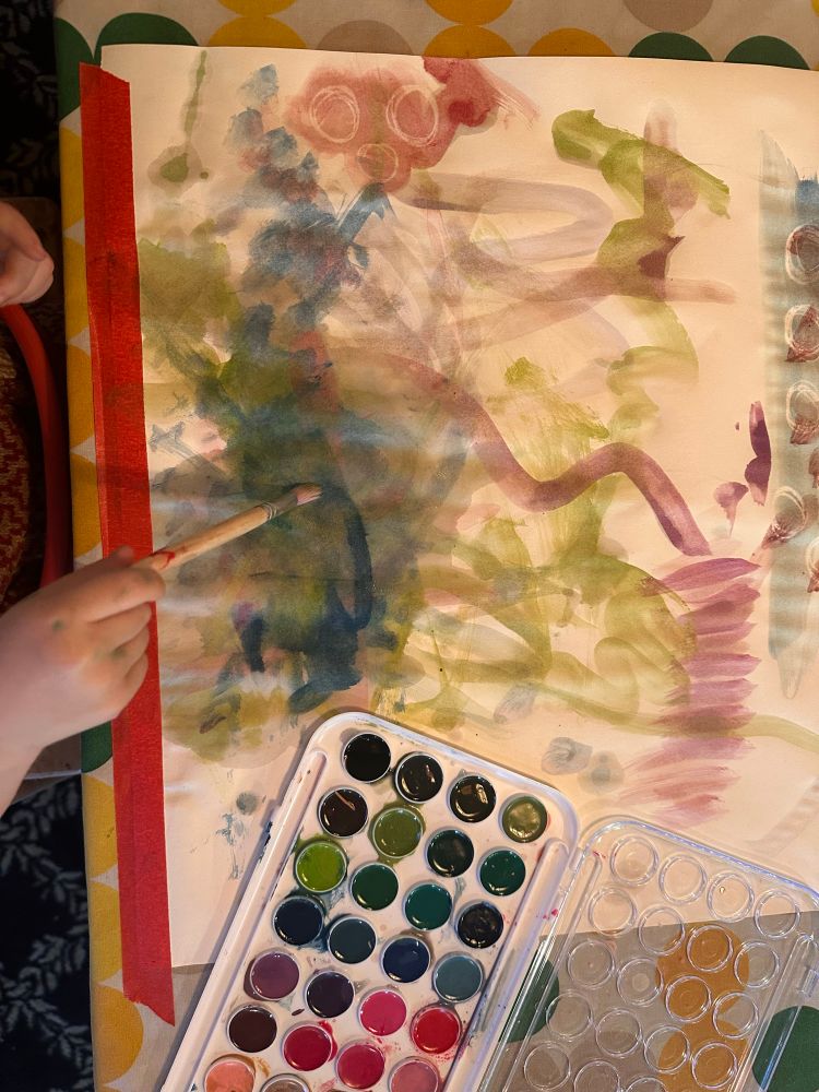 one child's work it's a mess 