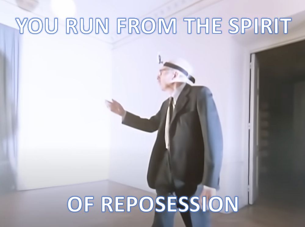 "You run from the spirit of repossession," so says the man studied in science.
