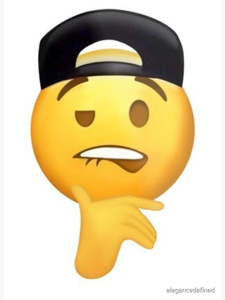 Douche emoji biting his lip