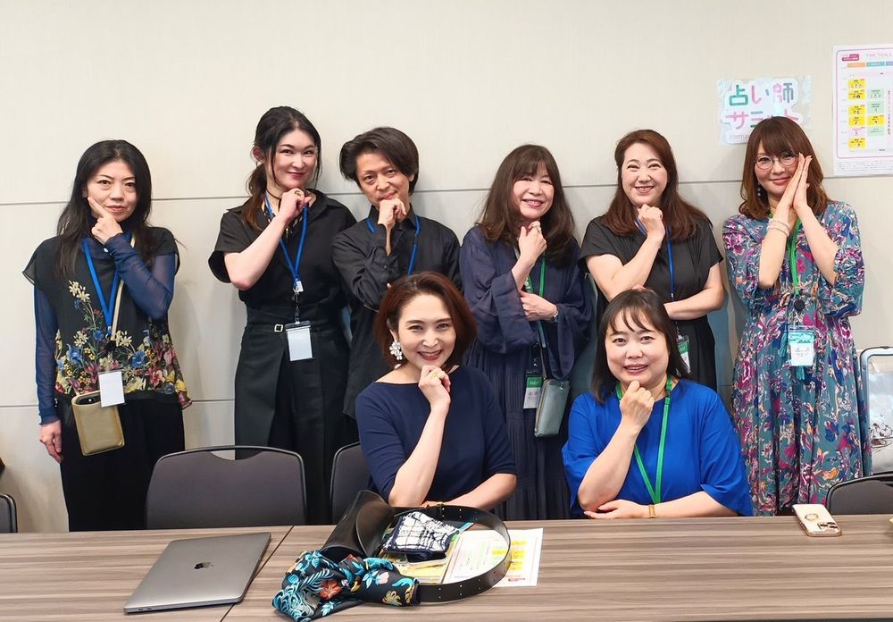 登壇者控え室での写真