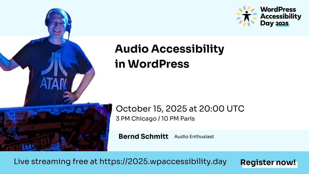 WPAD 2025 Audio Accessibility in WordPress by Bernd Schmitt
