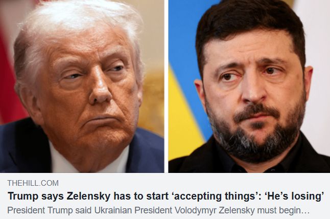 Trump says Zelensky has to start ‘accepting things’: ‘He’s losing’