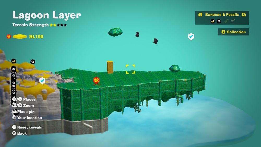Lagoon Layer DK Bananza first mountain beaten town to the bamboo