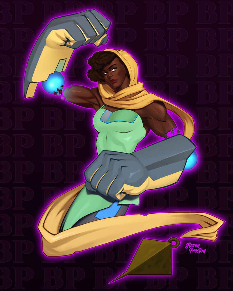 Artfight revenge attack on Daniel Hooker of their character BP