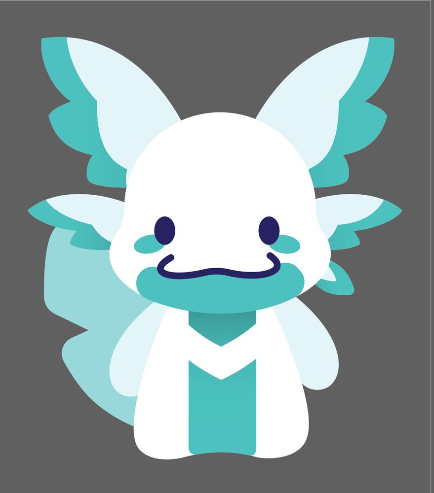 a vector illustration of crest as if they were a sanrio character