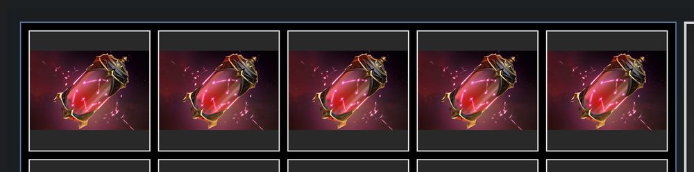 five crimson witness treasures, each one with a sell price of around 160 canadian dollars