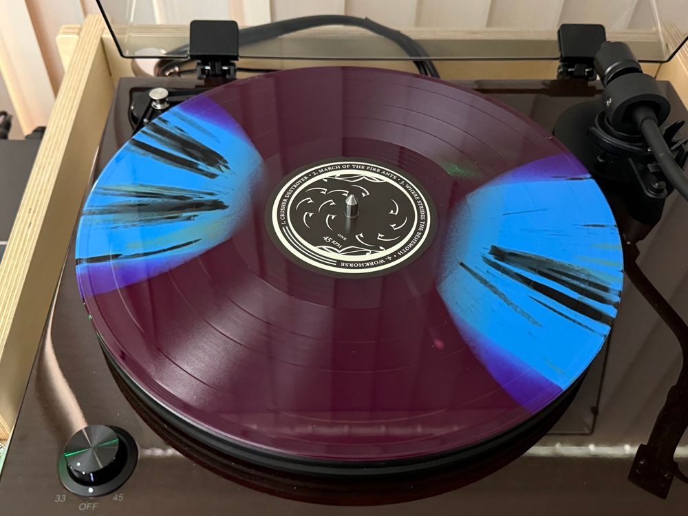 Mastodon Remission LP on turntable