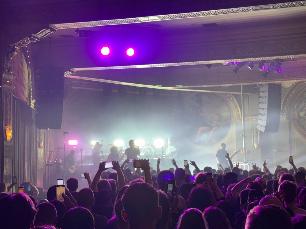 Architects performing at Crystal Ballroom 