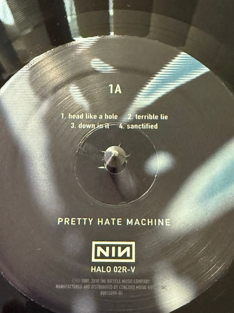 Nine Inch Nails Pretty Hate Machine vinyl side 1