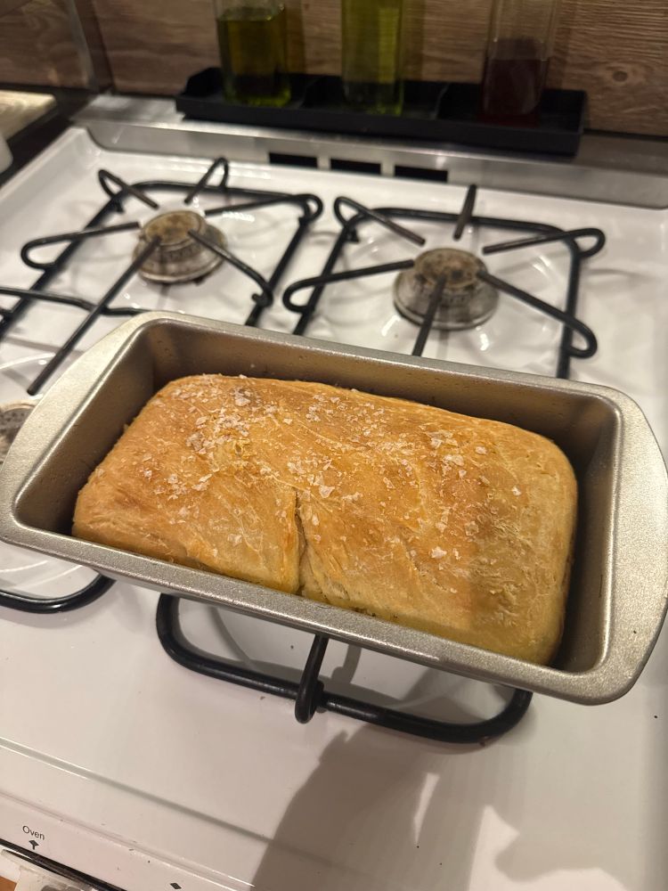 bread in loaf pan