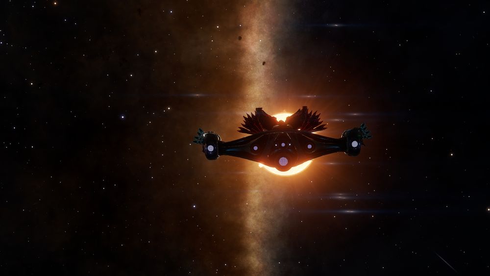 Foxtrot Wing milling about in supercruise, waiting for the colony ship to drop.
