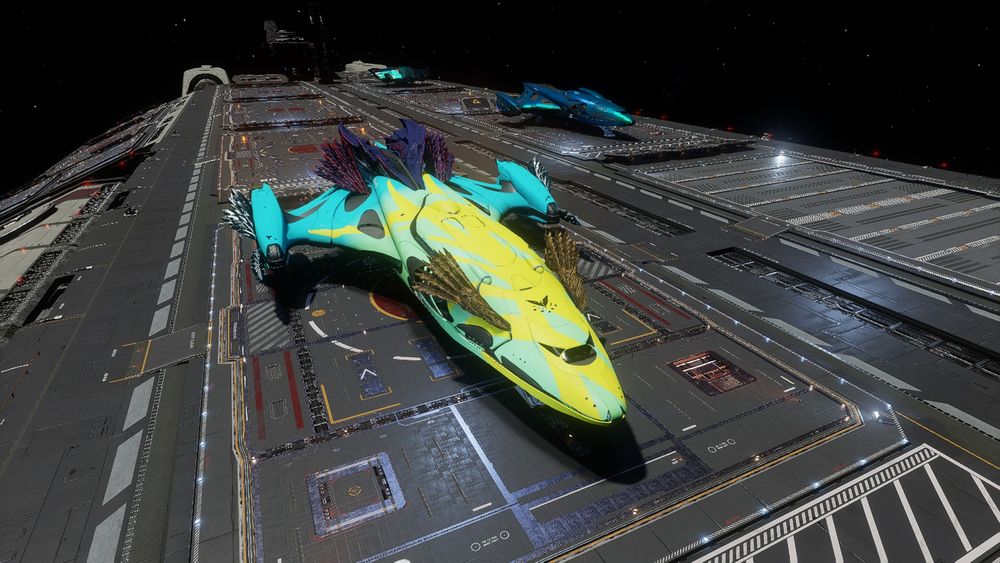 The Imperial Cutter "Repton," my reliable heavy haulage companion for many years, rendezvous with the rest of Foxtrot Wing ready to haul things for the bridge to the Orion Nebula complex. 