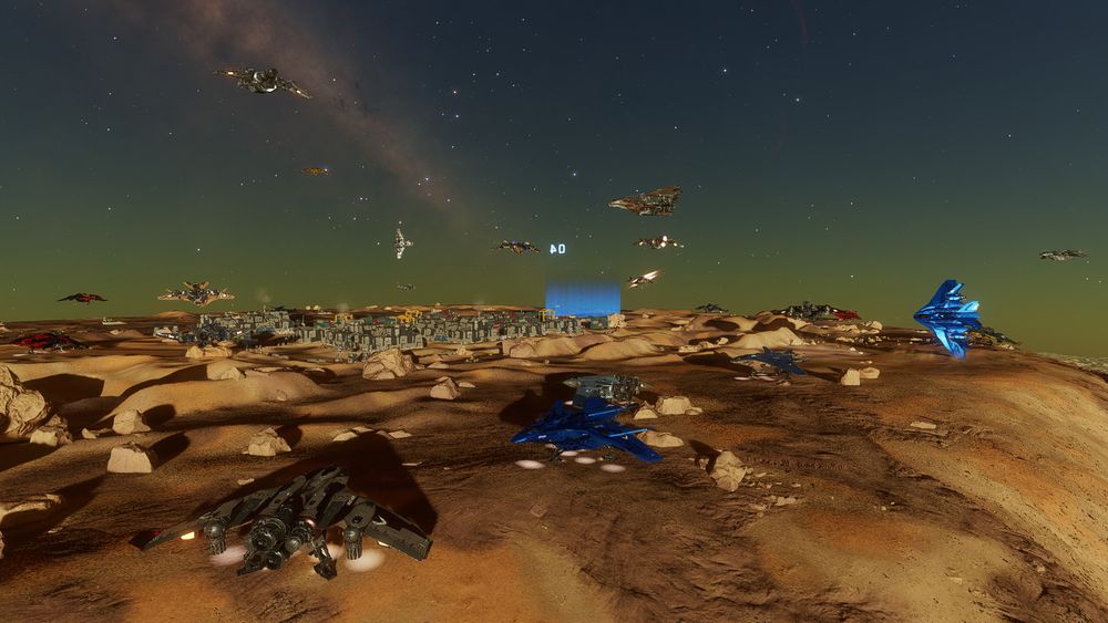 More Mandalay ships, many of them landed just outside Devil's Tower station construction site.