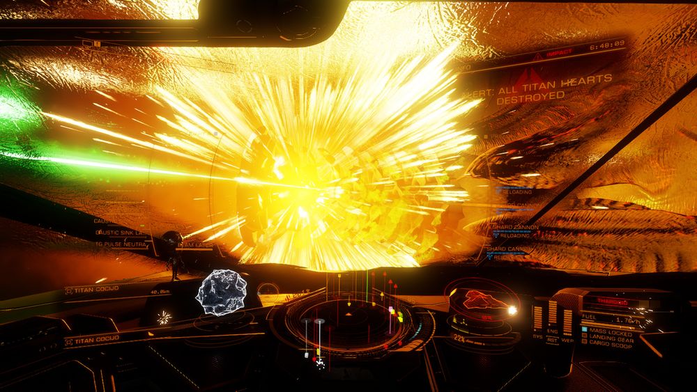 The final heart of Thargoid Titan Cocijo is destroyed.