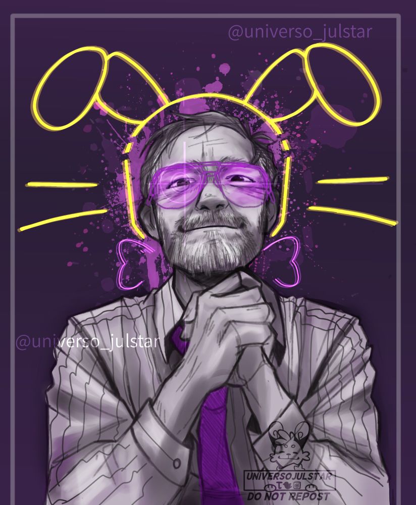 Agregué una marca de agua más grande debido a todo el repost q ha tenido este dibujo 