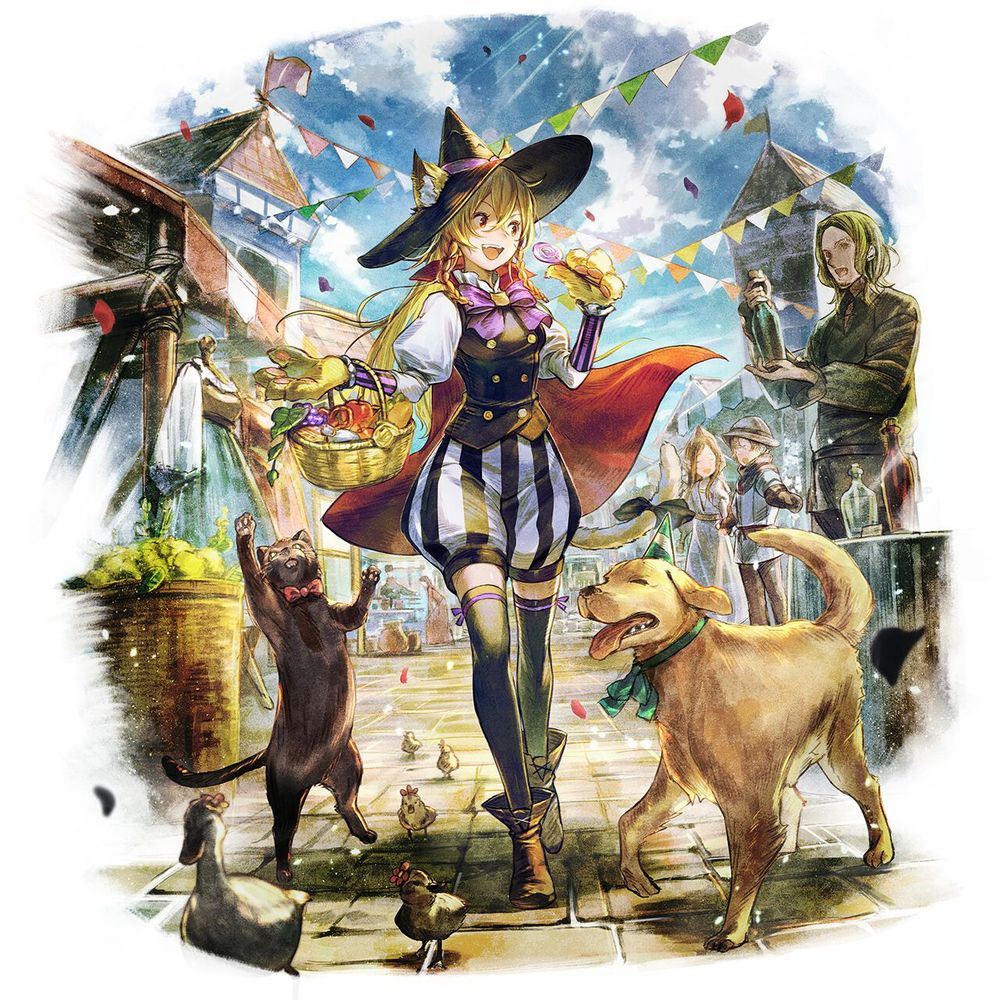 Splash art for EX Ditraina from Octopath Traveler: Champions of the Continent.