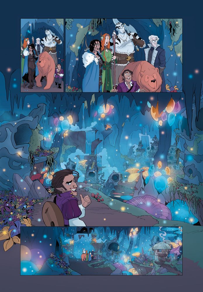 Page from Critical Role: Vox Machina Origins IV #2, art by Noah Hayes.