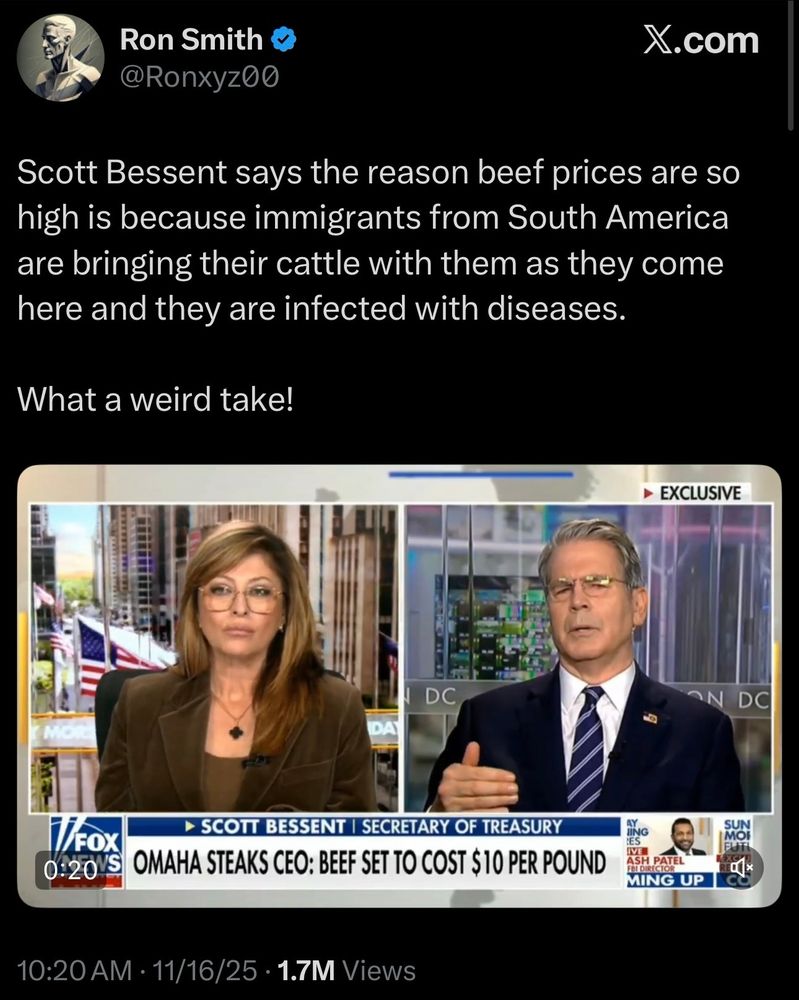 American Secretary of Transportation claims South American immigrants are bringing their cattle with them
