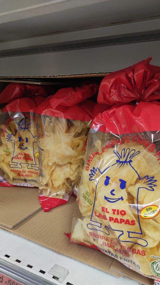 Bolsas de patatas de "El tío las papas"