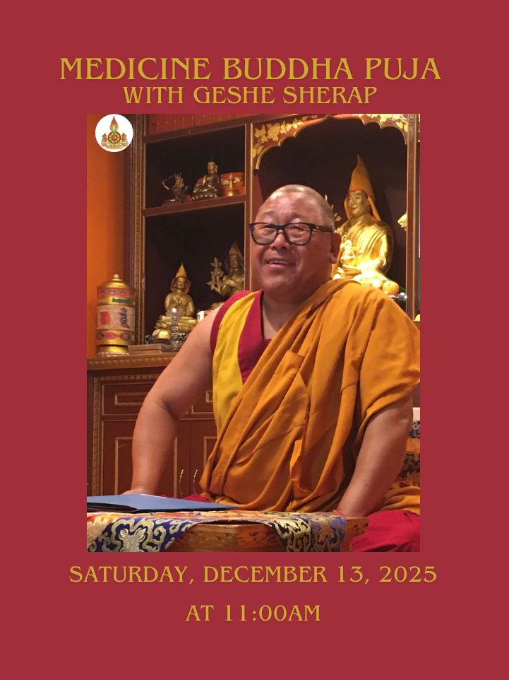 Medicine Buddha Puja on December 13, 2025 at 11:00am