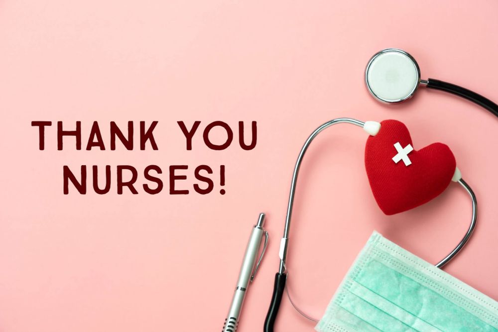 Image that says thank you nurses