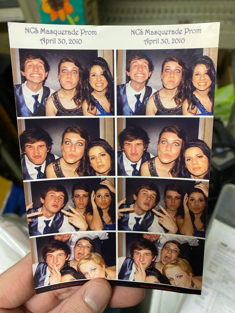 Photo Booth photos of dadblunts at 16 years old