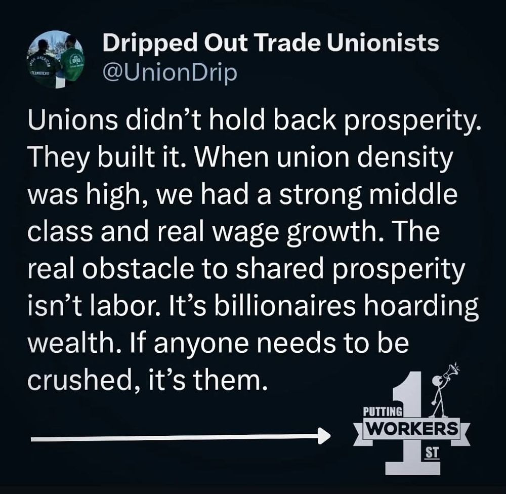 Unions built the middle class, and they provide wage growth. 
