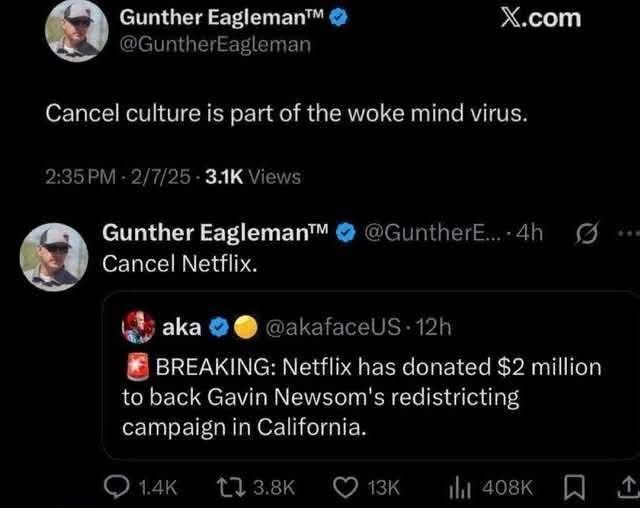 Stupid maga guy goes woke. 