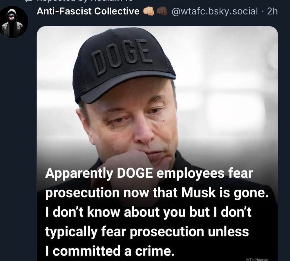 Doge fears prosecution. Because they're criminals. 