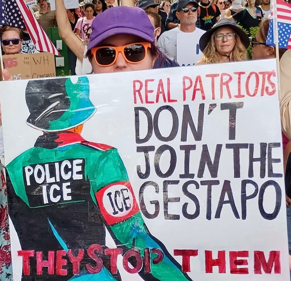 Be a real patriot. Stop the gestapo.