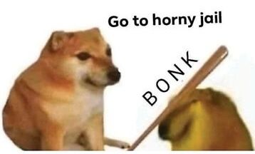 Montage de corgi dando uma paulada em outro
Escrito: go to horny jail BONK